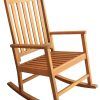 Rocking Chair Outdoor Wooden (Photo 14 of 15)