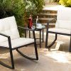 Rocking Chairs Wicker Patio Furniture Set (Photo 15 of 15)