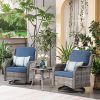 Rocking Chairs Wicker Patio Furniture Set (Photo 4 of 15)