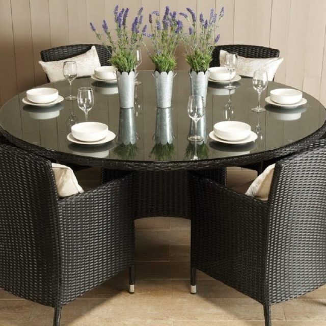 The 25 Best Collection of Round 6 Seater Dining Tables