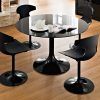 Round Black Glass Dining Tables And Chairs (Photo 7 of 25)