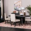 Jaxon 5 Piece Round Dining Sets With Upholstered Chairs (Photo 4 of 25)