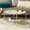 Modern Round Faux Marble Coffee Tables (Photo 5 of 15)