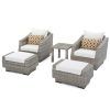Patio Conversation Sets With Ottoman (Photo 15 of 15)
