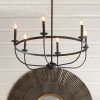 Rustic Black 28-Inch Four-Light Chandeliers (Photo 13 of 15)