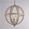Rustic Black 28-Inch Four-Light Chandeliers (Photo 7 of 15)
