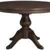 Rustic Brown Lorraine Pedestal Extending Dining Tables (Photo 3 of 25)