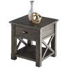 Rustic Gray End Tables (Photo 7 of 15)