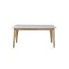 Rustic Mid-Century Modern 6-Seating Dining Tables In White And Natural Wood (Photo 1 of 25)