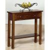 Rustic Walnut Wood Console Tables (Photo 7 of 15)