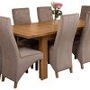 Oak Dining Tables And Fabric Chairs (Photo 20 of 25)