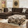 2Pc Luxurious And Plush Corduroy Sectional Sofas Brown (Photo 17 of 25)