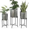 Galvanized Plant Stands (Photo 9 of 15)