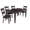 Adan 5 Piece Solid Wood Dining Sets (Set Of 5) (Photo 4 of 25)