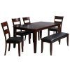Adan 5 Piece Solid Wood Dining Sets (Set Of 5) (Photo 9 of 25)