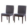Grey Leather Dining Chairs (Photo 17 of 25)