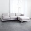 2Pc Maddox Left Arm Facing Sectional Sofas With Chaise Brown (Photo 9 of 25)