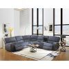 Gneiss Modern Linen Sectional Sofas Slate Gray (Photo 21 of 25)