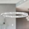 Chrome And Crystal Led Chandeliers (Photo 11 of 15)