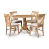 Round Oak Dining Tables And 4 Chairs (Photo 18 of 25)