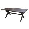 Ina Matte Black 60 Inch Counter Tables With Frosted Glass (Photo 10 of 25)
