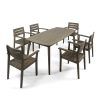 Laurent 7 Piece Rectangle Dining Sets With Wood And Host Chairs (Photo 5 of 25)