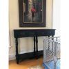 Gray Wood Veneer Console Tables (Photo 10 of 15)