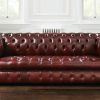 Tufted Leather Chesterfield Sofas (Photo 2 of 15)