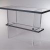 Silver And Acrylic Console Tables (Photo 13 of 15)