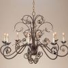 Silver Leaf Chandeliers (Photo 9 of 15)