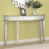 Silver Mirror And Chrome Console Tables (Photo 4 of 15)