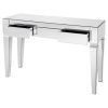 Silver Mirror And Chrome Console Tables (Photo 1 of 15)