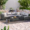 Outdoor Rattan Sectional Sofas With Coffee Table (Photo 10 of 15)
