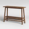 Smoked Barnwood Console Tables (Photo 3 of 15)