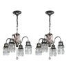 Four-Light Antique Silver Chandeliers (Photo 4 of 15)