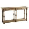 Rustic Walnut Wood Console Tables (Photo 11 of 15)