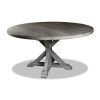 Solid Wood Circular Dining Tables White (Photo 15 of 25)