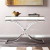 Glass And Chrome Console Tables (Photo 3 of 15)