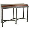 Square Black And Brushed Gold Console Tables (Photo 8 of 15)