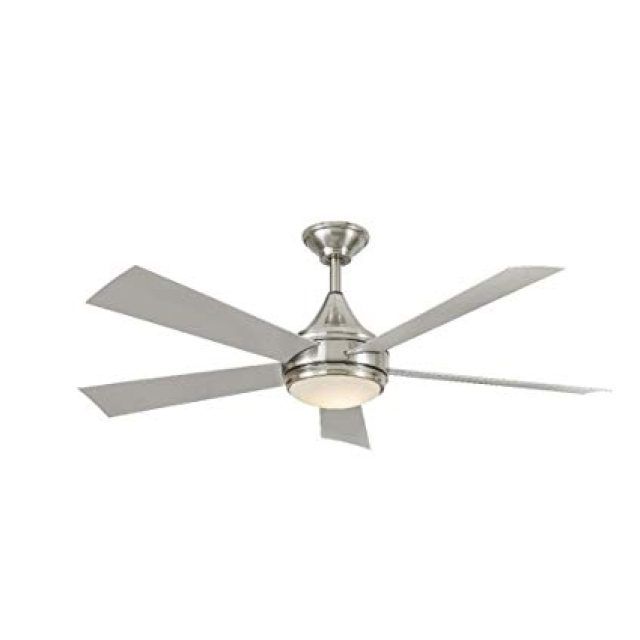 Top 15 of Stainless Steel Outdoor Ceiling Fans with Light