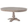 Gray Wash Benchwright Pedestal Extending Dining Tables (Photo 2 of 25)