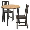 Antique Black Wood Kitchen Dining Tables (Photo 23 of 25)