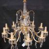 Antique Brass Crystal Chandeliers (Photo 1 of 15)