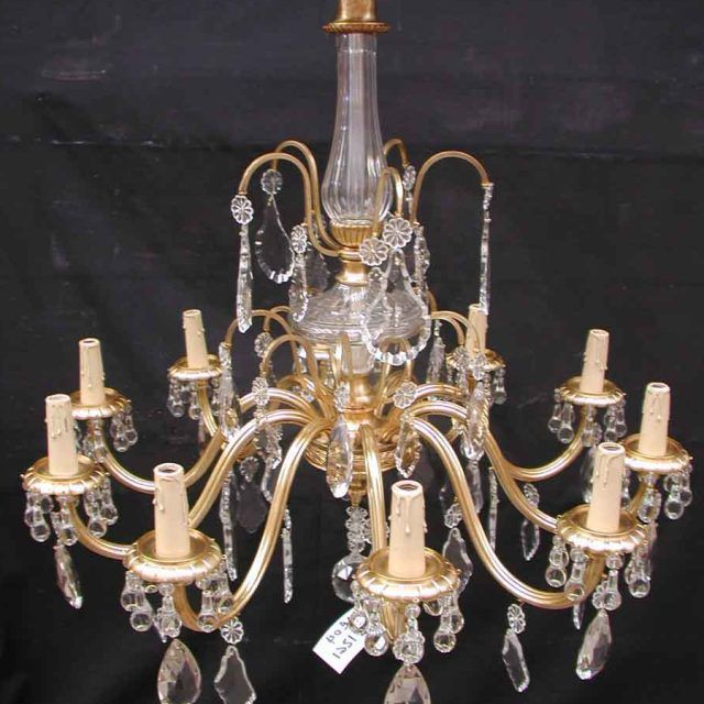 2024 Latest Antique Brass Crystal Chandeliers