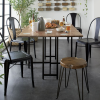 Acacia Top Dining Tables With Metal Legs (Photo 25 of 25)