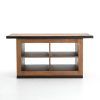Magnolia Home Taper Turned Bench Gathering Tables With Zinc Top (Photo 25 of 25)