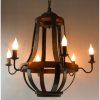 County French Iron Lantern Chandeliers (Photo 15 of 15)