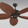 Outdoor Ceiling Fans With Leaf Blades (Photo 5 of 15)