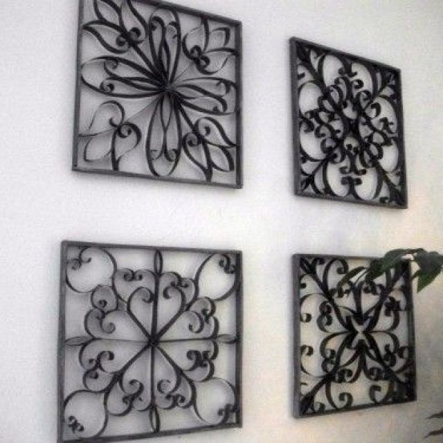 2024 Best of Faux Wrought Iron Wall Art