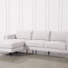 2Pc Crowningshield Contemporary Chaise Sofas Light Gray (Photo 2 of 25)